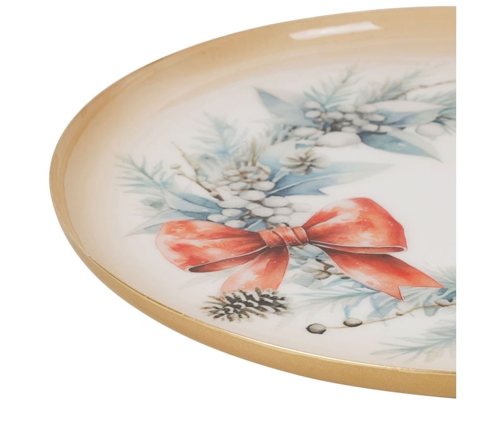 Plateau Rond Ruban 35 cm en fer, Yliades – Image 3