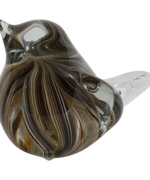 Alternative view of Presse-papier Moineau Serin en verre, Yliades