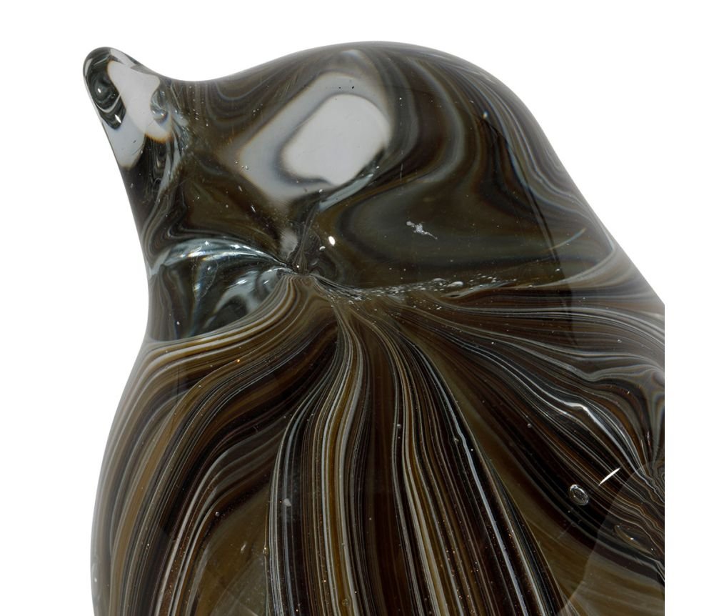 Presse-papier Moineau Serin en verre, Yliades – Image 3