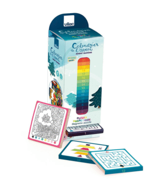 Calendrier de l’Avent Magnets en Bois – Éveil & Magie de Noël