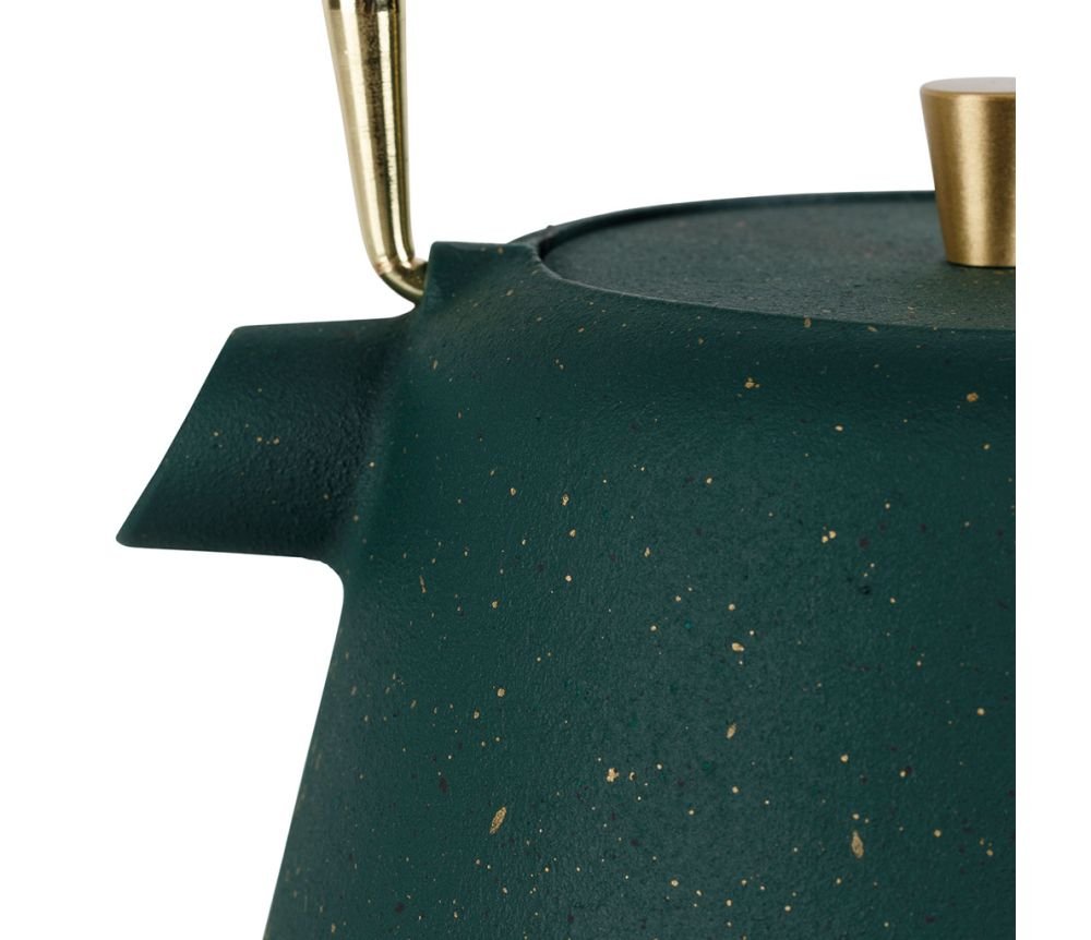 Théière anse dorée filtre Arty Émeraude Doré 1L – Yliades – Image 4