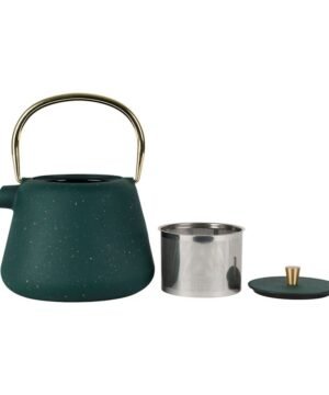 Alternative view of Théière anse dorée filtre Arty Émeraude Doré 1L – Yliades