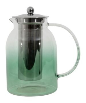 Théière filtre Funky Vert 1,5L Verre borosilicate – Yliades