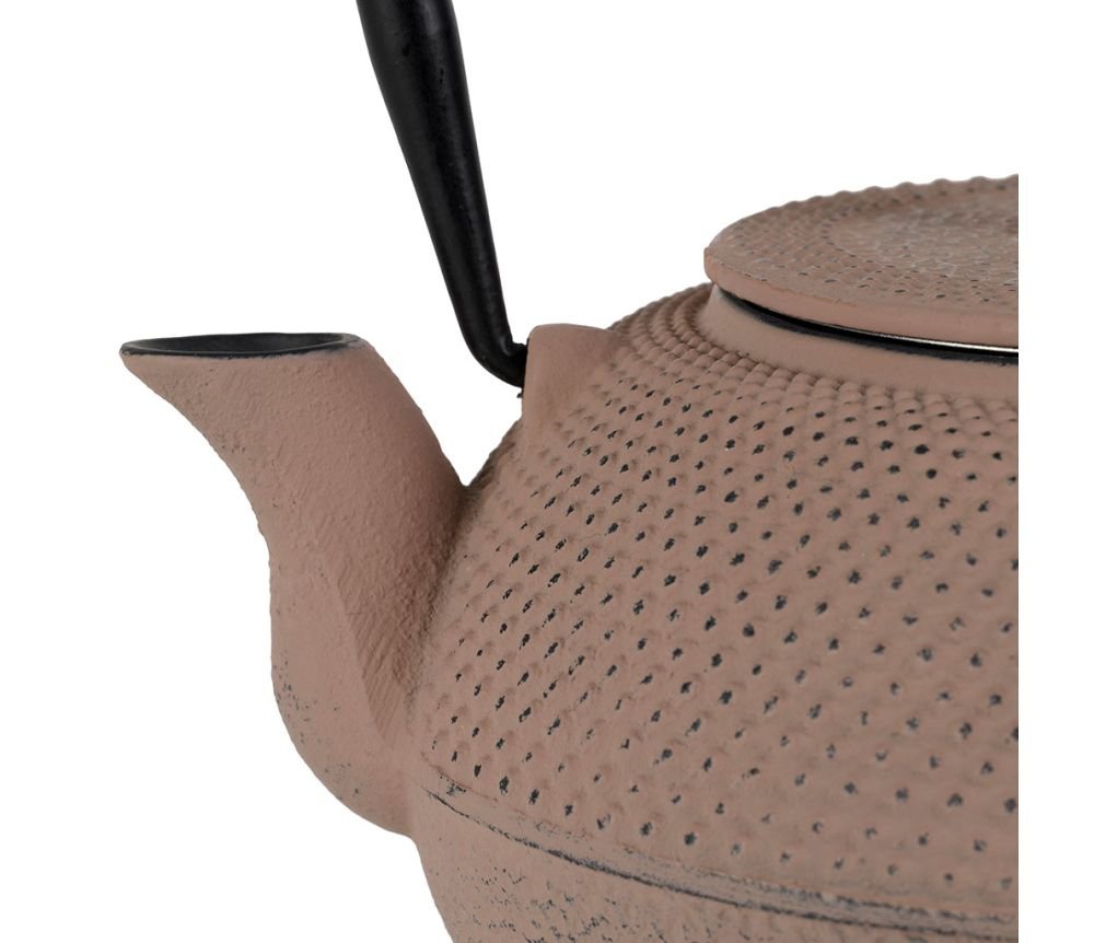 Théière avec filtre picots Nude 1,2 L en fonte et inox, Yliades – Image 4