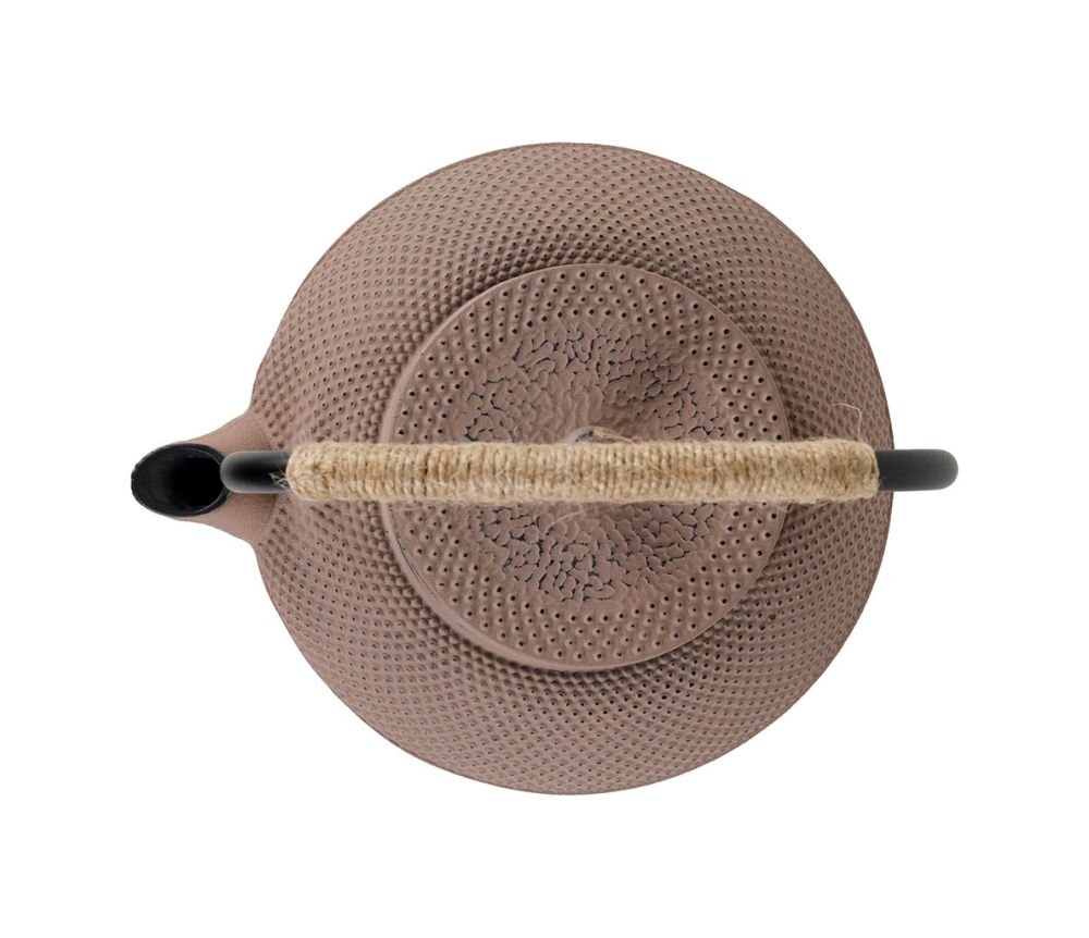 Théière avec filtre picots Nude 1,2 L en fonte et inox, Yliades – Image 3