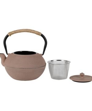 Alternative view of Théière avec filtre picots Nude 1,2 L en fonte et inox, Yliades