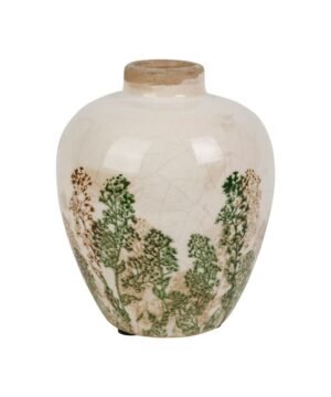 Vase Agna Vert en grès, Yliades