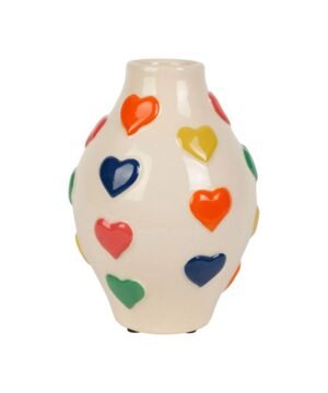 Vase Cœur Visage Arty Multicolore, Yliades