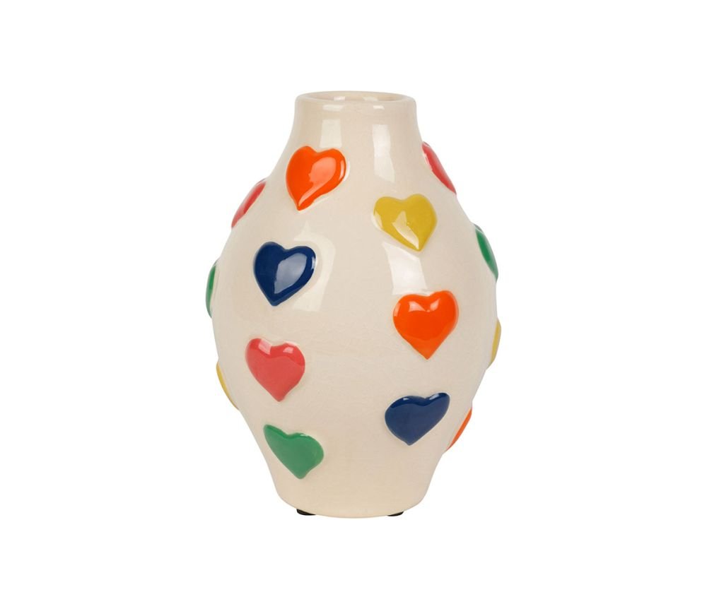 Vase Cœur Visage Arty Multicolore, Yliades
