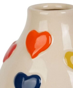 Alternative view of Vase Cœur Visage Arty Multicolore, Yliades