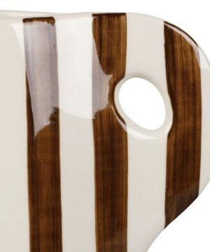 Alternative view of Vase Pichet Artist Brun en grès, Yliades