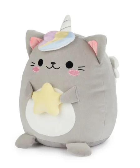 Coussin Fluffy Kawaii Starry Gris, Balvi