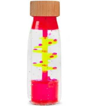 Bouteille Sensorielle Rose Spirale, Petit Boum