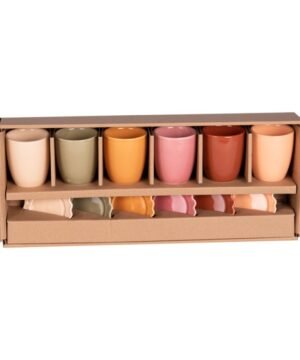 Coffret de 6 tasses et sous-tasses Agra, BASTIDE