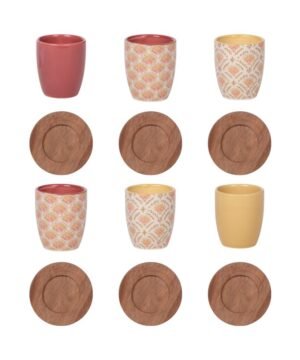 Alternative view of Coffret de 6 tasses et sous-tasses Rangoli, BASTIDE