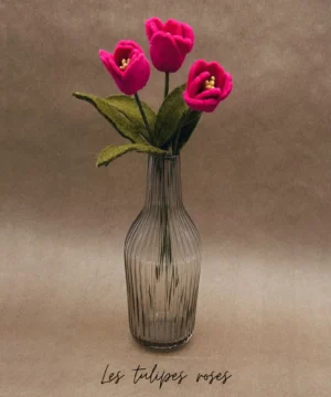 Tulipe Rose en feutrine artisanale – New Heidi