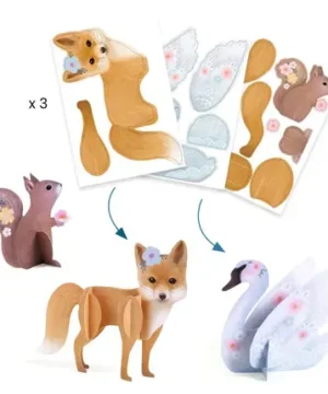 Alternative view of Coffret Créatif – Les animaux tout doux, DJECO