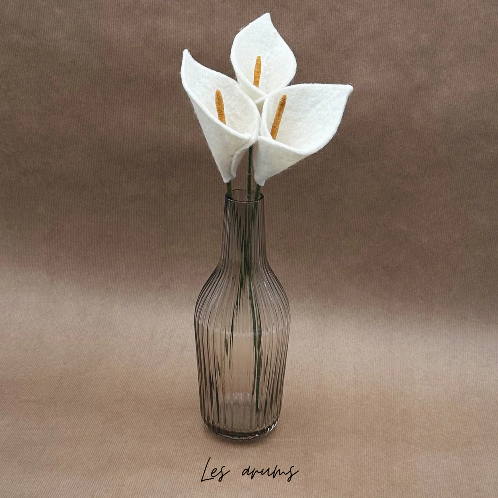 Fleur d’arum en feutrine artisanale – New Heidi