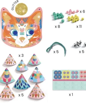 Alternative view of Kitty – Crée ton chat carillon scintillant, DJECO