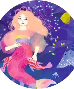 Alternative view of Puzzle Silhouette – 36 pièces Ella, la Sirène, DJECO