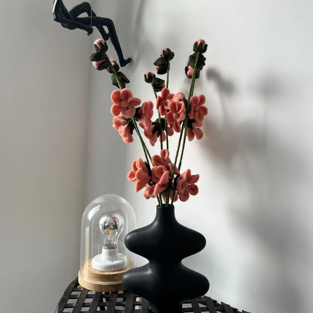 Branche de fleurs de pêcher en feutrine – New Heidi – Image 2