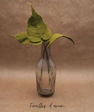 Feuille d’arum en feutrine artisanale – New Heidi