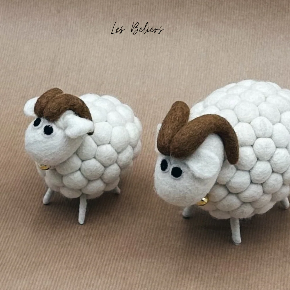 Décoration Figurine Bélier Boule 7,5 cm – New Heidi – Image 2