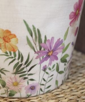 Alternative view of Cache-pot décoratif en céramique à motif floral, CHIC ANTIQUE