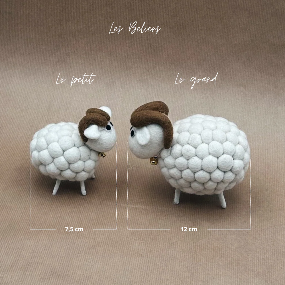 Décoration Figurine Bélier Boule 7,5 cm – New Heidi – Image 3