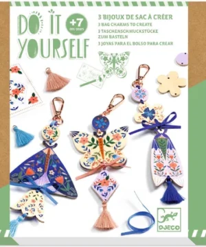 Butterflies – Crée de jolis bijoux en bois à personnaliser, DJECO