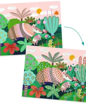 Alternative view of Forêt Tropicale – Peinture 3D sur animaux, DJECO