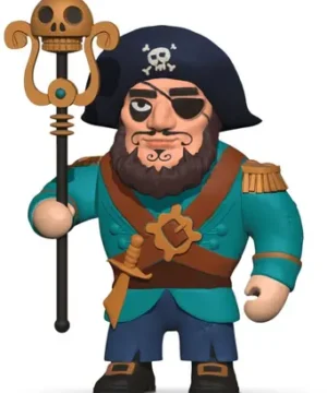 Figurine Ze Piratous – Chef des Pirates, DJECO