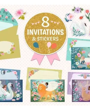 Carte d’Invitations Créatures Merveilleuses, DJECO