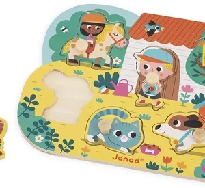 Alternative view of Puzzle en Bois “La Campagne” – Jouet d’Éveil, Janod