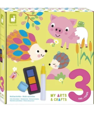 Coffret créatif multiactivités Tableaux animaux (dès 3 ans), Janod