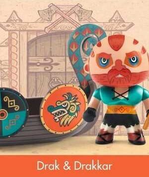 Figurine Drak & Drakkar – Viking, DJECO