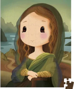 Puzzle “Inspired by Leonardo Da Vinci” – 100 pièces, Janod
