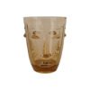 Verre Gobelet Visage Ambre, Opjet