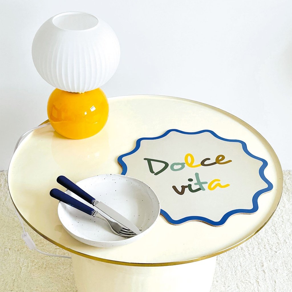 Lampe Verre Jaune & Abat, Opjet – Image 2