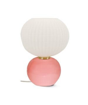 Lampe Verre Rose & Abat, Opjet