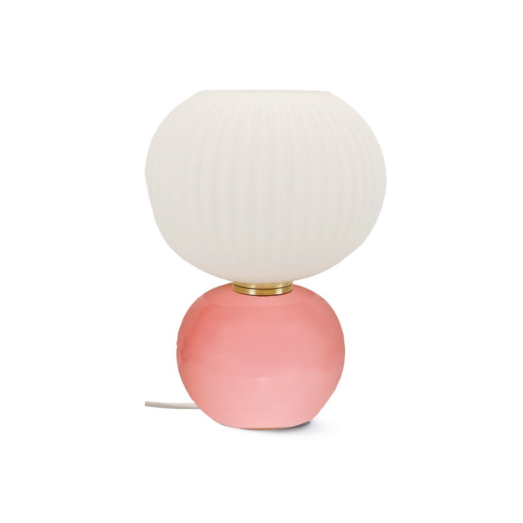 Lampe Verre Rose & Abat, Opjet