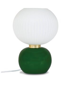 Lampe Verre vert & Abat, Opjet