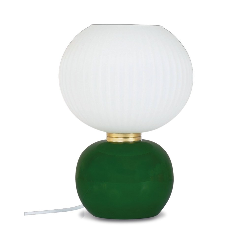 Lampe Verre vert & Abat, Opjet