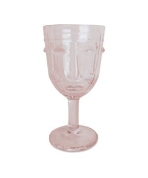 Verre à pied Visage rose, Opjet