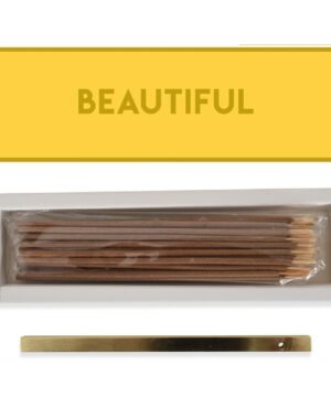 Encens Traditionnel & Porte-Encens Doré Mangue – 30 Bâtons, Opjet