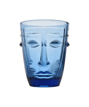Verre Gobelet Visage bleu, Opjet