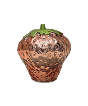 Lampe Décorative Fraise en Verre Rose Vieilli, Opjet