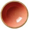 Bol décoratif brush coral en bois de manguier 30 x 11,5 cm