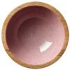 Bol décoratif brush Rose en bois de manguier 35 x 12 cm