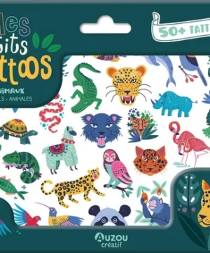Mes P'tits tattoos - Animaux, Auzou